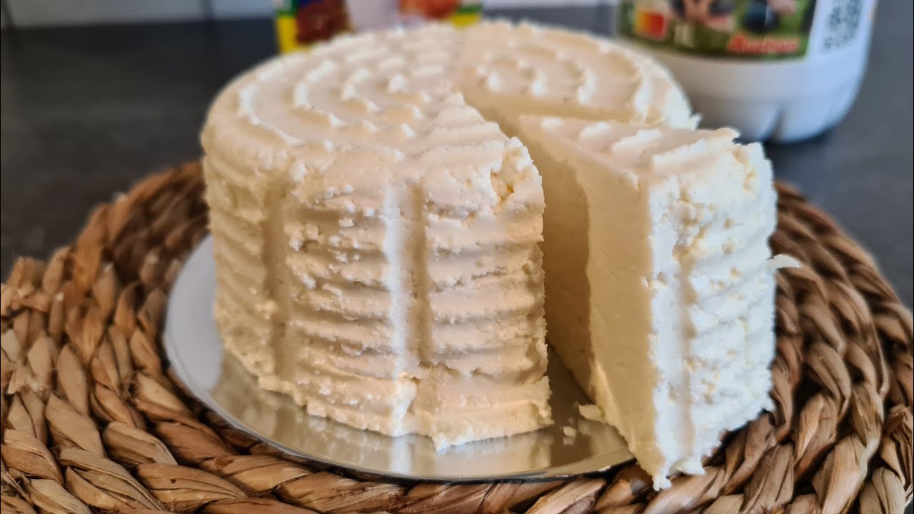 جبن منزلي ب2 مكونات فقط ناجح %100 Jben fromage fait maison