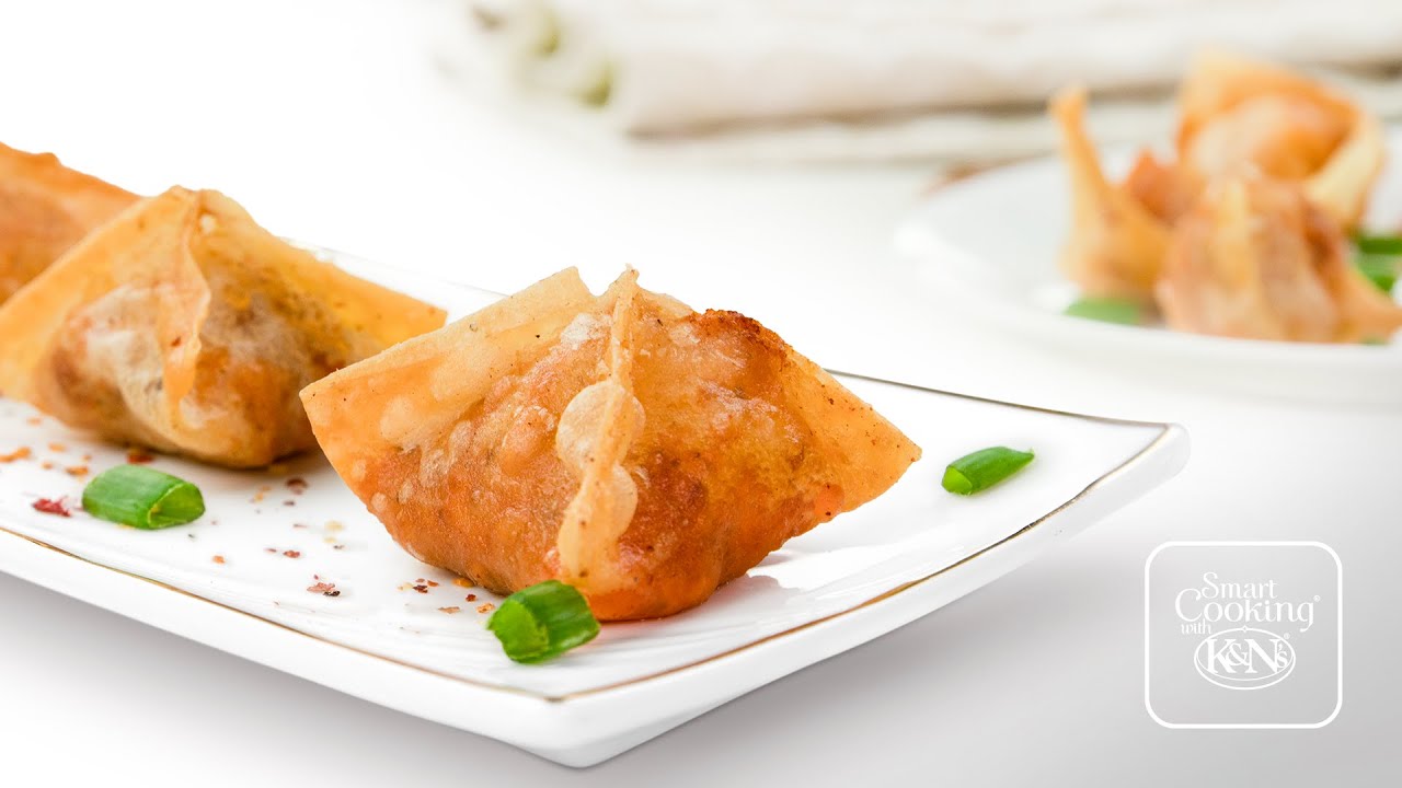 Cheesy Tikka Wontons