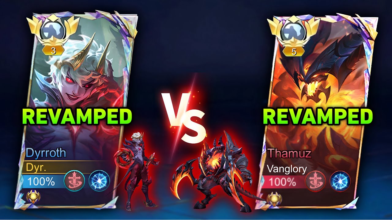REVAMPED DYRROTH vs REVAMPED THAMUZ!! 🔥 (WHO’S MOST BROKEN?) - MLBB