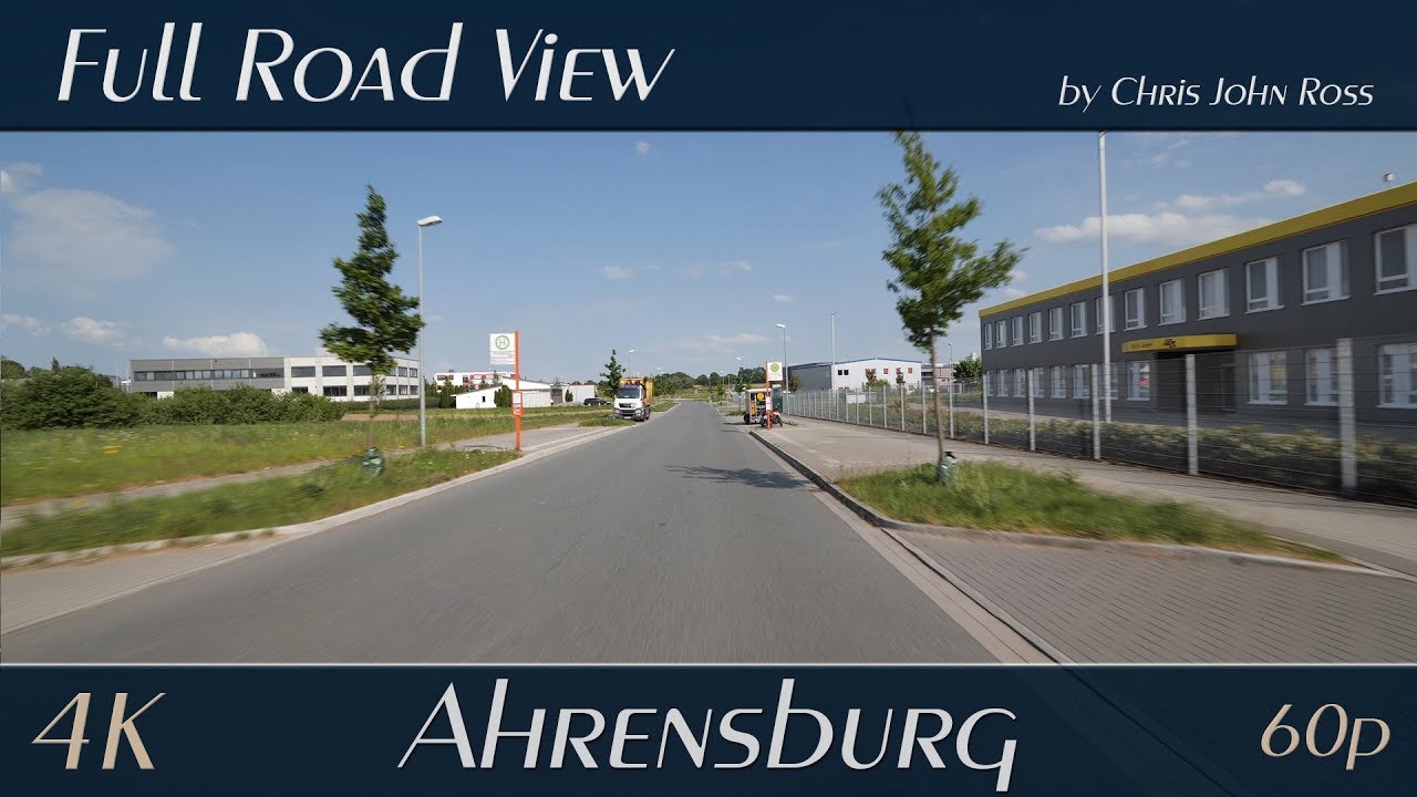 Ahrensburg, Germany: Am Hopfenbach, Kornkamp-Süd - 4K (UHD/2160p/60p)