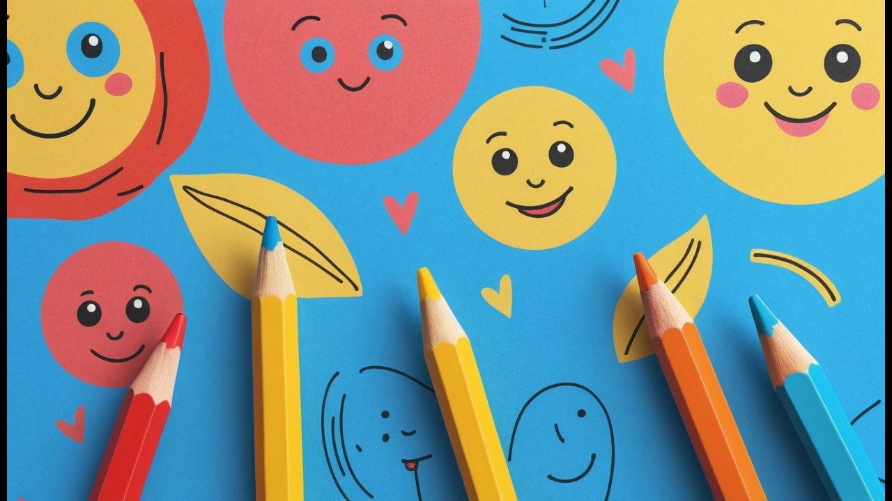 Tres Pequeños Lápices Garabatea Garabatea | Canción de Colores y Dibujo para Niños
