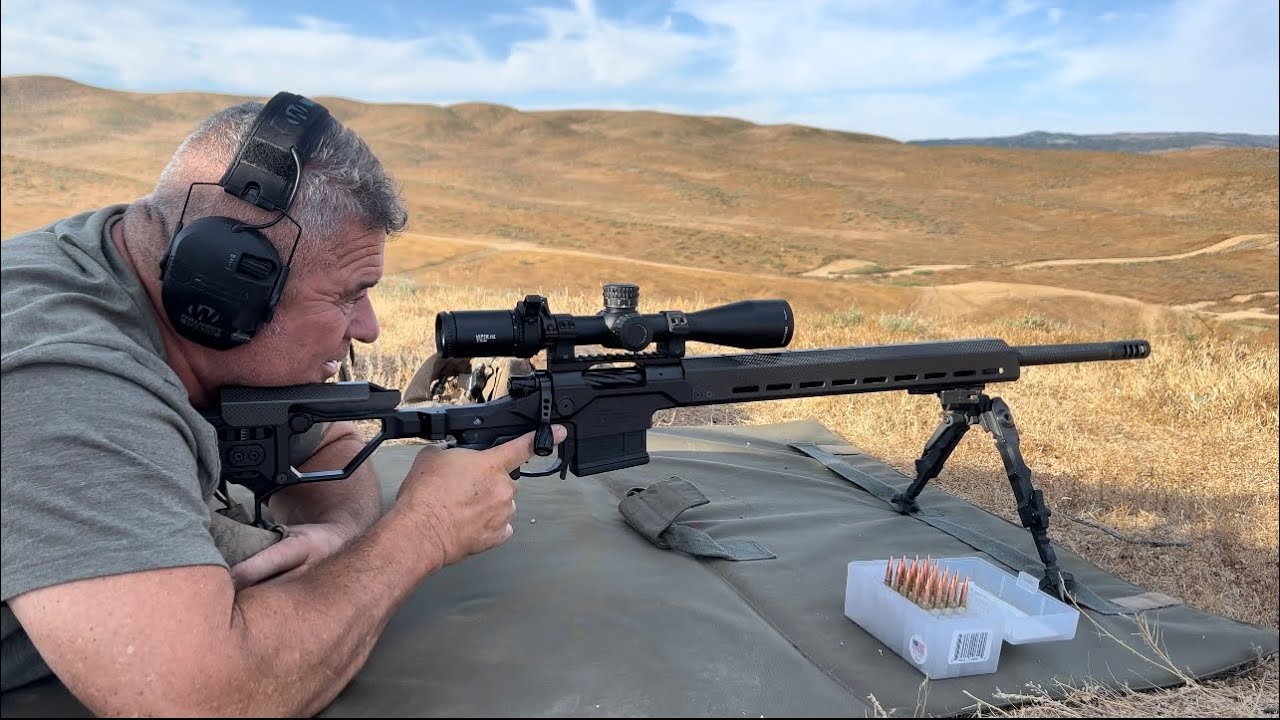 Christensen Arms MPR shooting MOA targets at 800 and 1400 yards
