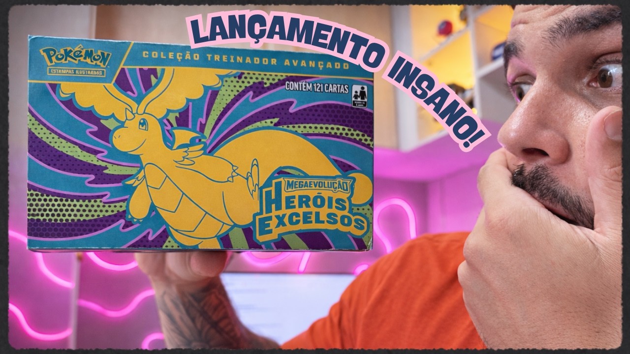 LANÇAMENTO! 🔥 Unboxing Treinador Avançado Heróis Excelsos – Coleção ESPECIAL Pokémon TCG
