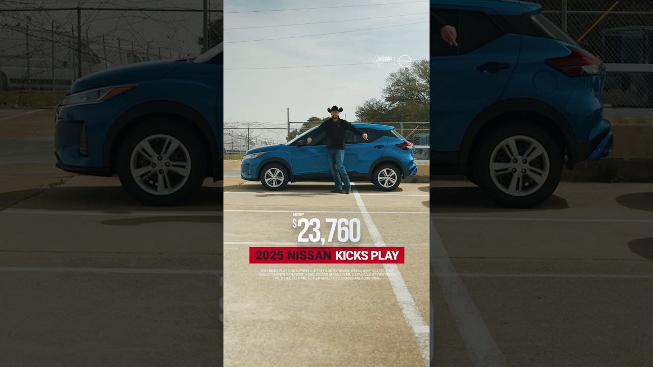 Test Drive your new 2025 Nissan KICKS Play at your Fort Worth Nissan 🤩