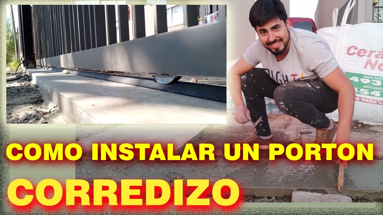 Como instalar un port&oacute;n corredizo