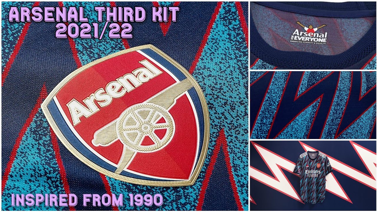 ARSENAL NEW THIRD KIT 2021/22 || INSPIRED FROM 90s || #arsenal #adidas