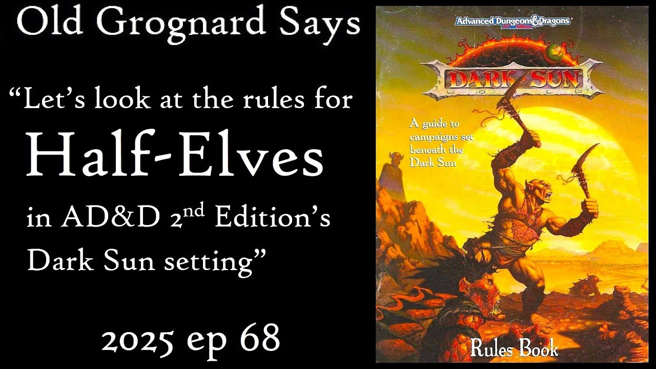 AD&D 2nd Edition Dark Sun: Half-Elves