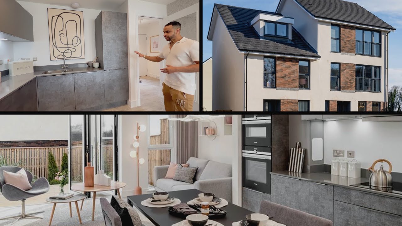 3 Bedroom Town House for £350K New Build House Tour UK | Cala Homes The Bowden Showhome