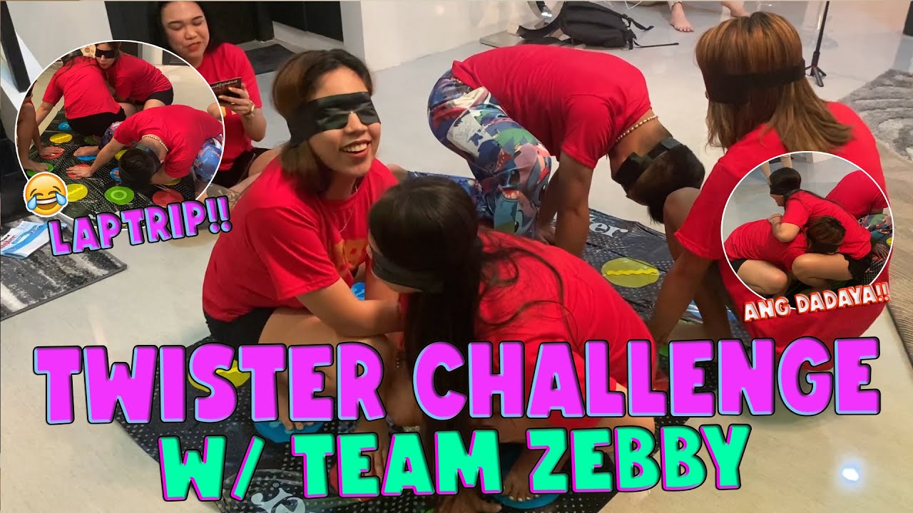 TWISTER CHALLENGE WITH TEAM ZEBBY (ANG DADAYA NILA!!!!!!!) | RANA HARAKE