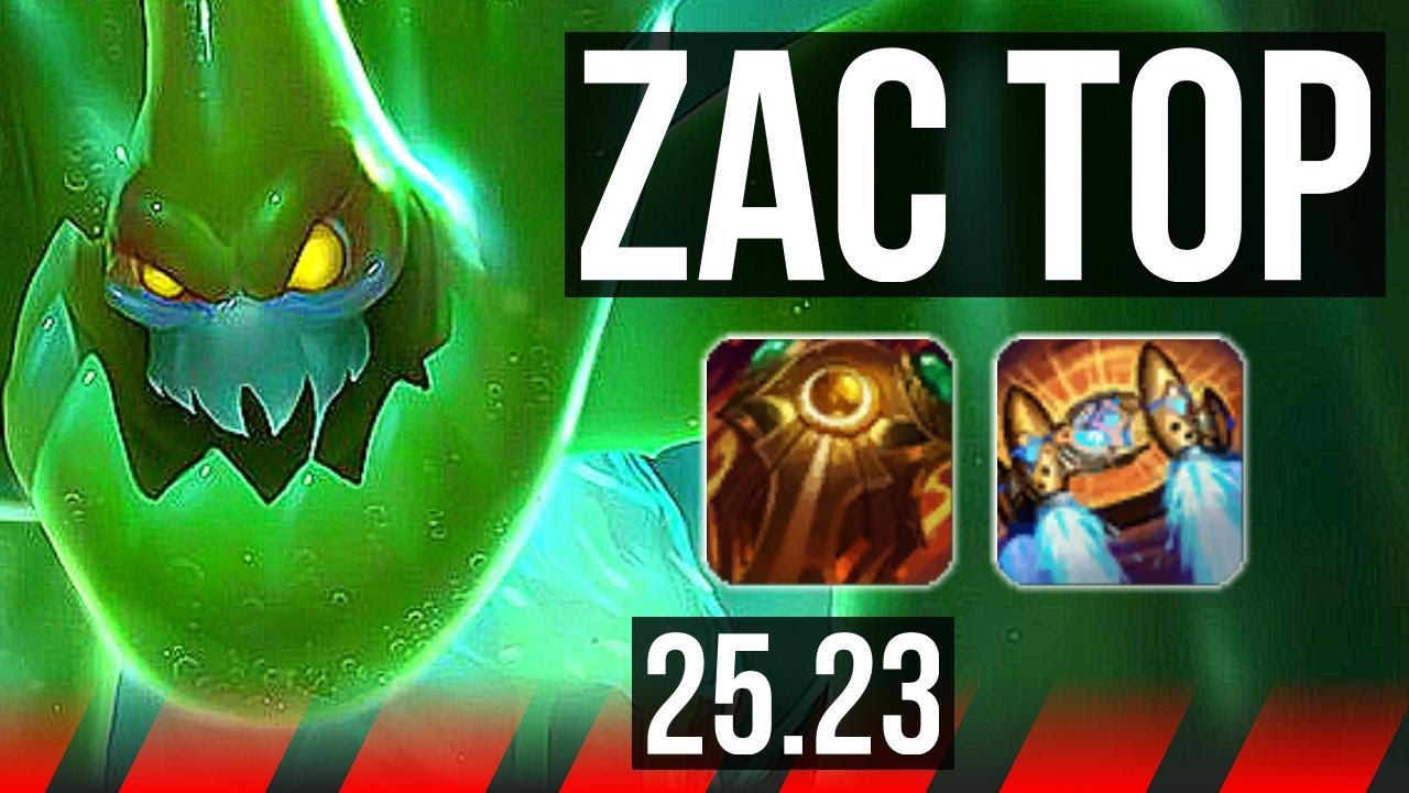 ZAC vs GAREN (TOP) | 9/0/7, Legendary | KR Diamond | 25.23