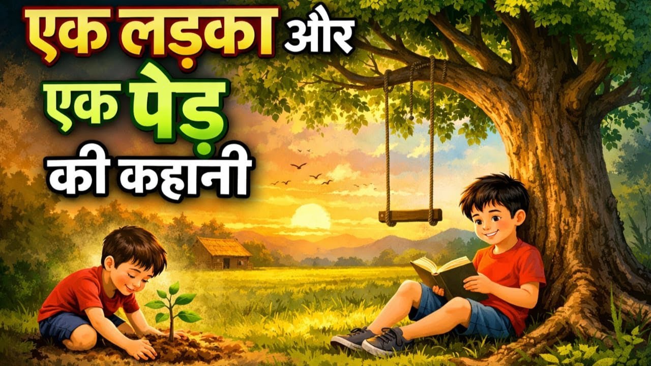 एक लड़के और एक पेड़ की कहानी!! Carton !! Hindi Moral Story !! Kahani !! Hindi Kahani !!