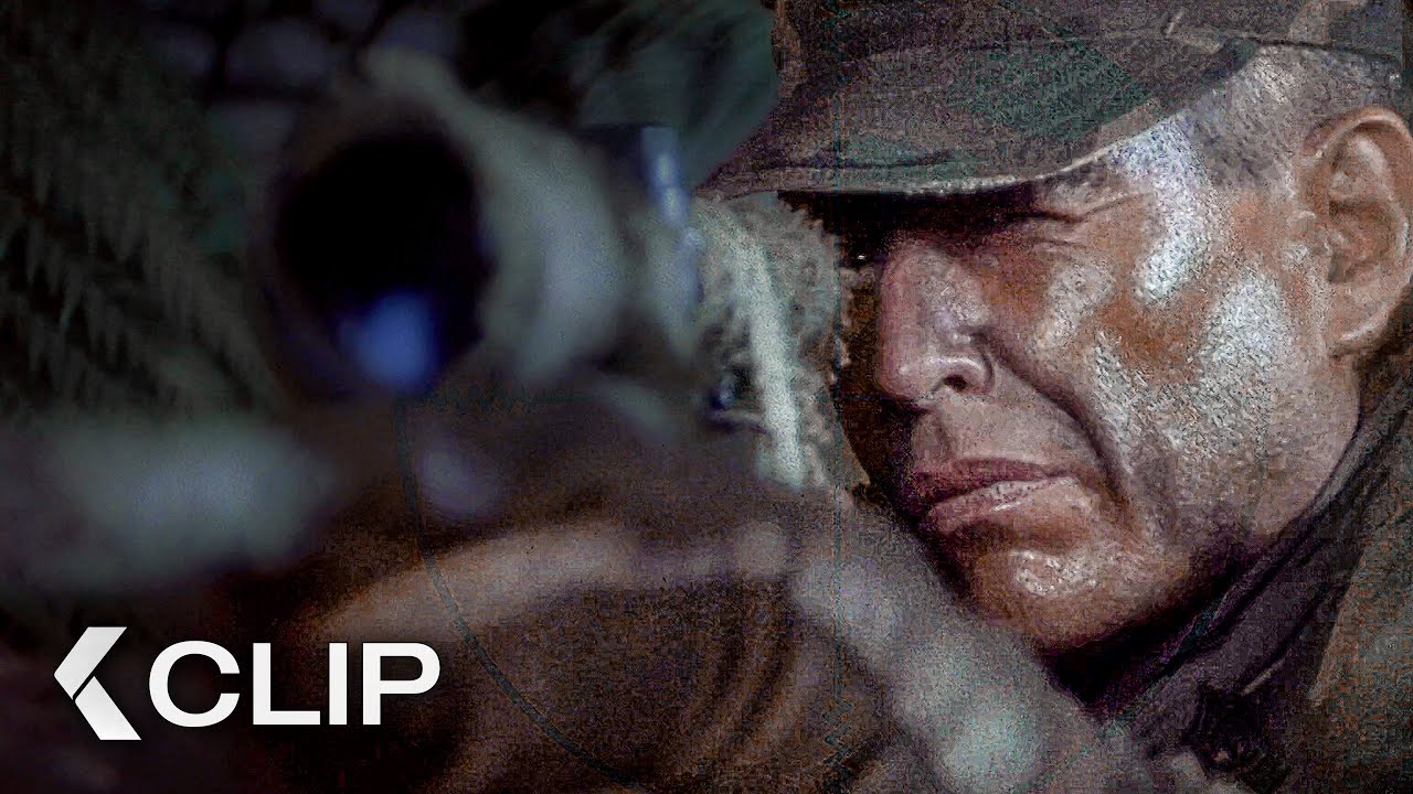 Tactical Jungle Duel Between Two Elite Snipers - SNIPER Clip (1993) | Tom Berenger