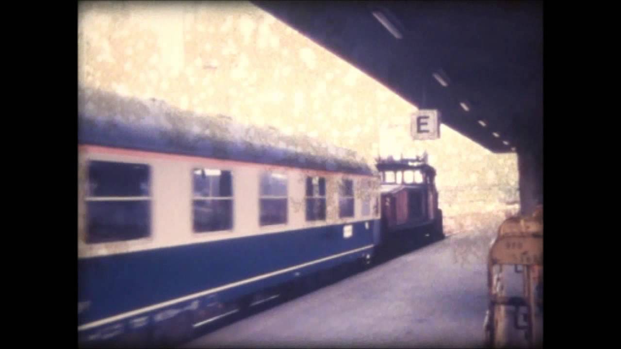 Pop-Wagen und Altbau-E-Loks 3/1982 in Heidelberg: BR 118 blau/beige und 160 (ohne Ton)