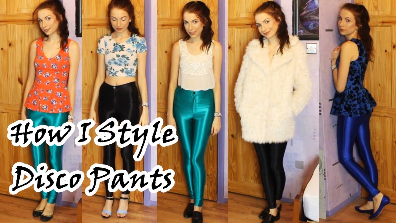 American Apparel Disco Pants in Black, Royal Blue & Turquoise Teal | How To Style