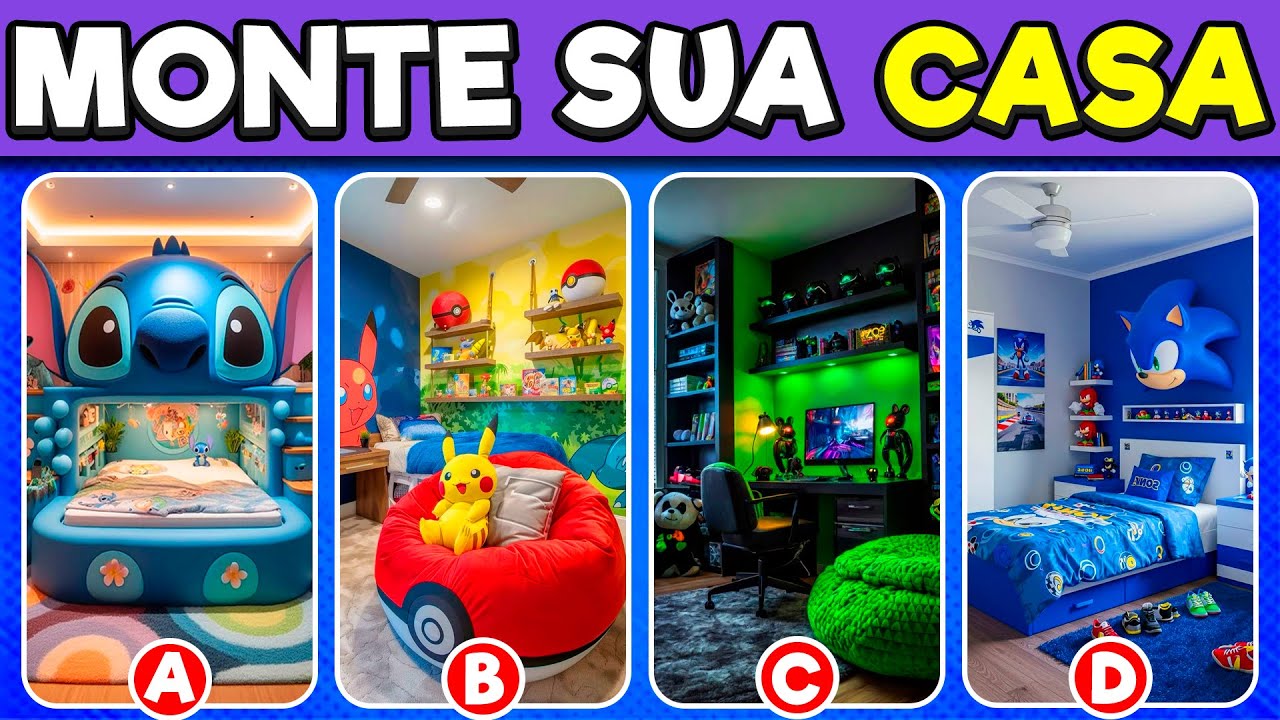 🔁 MONTE SUA CASA 🏠 | Jogo das Escolha | Mundo Quiz