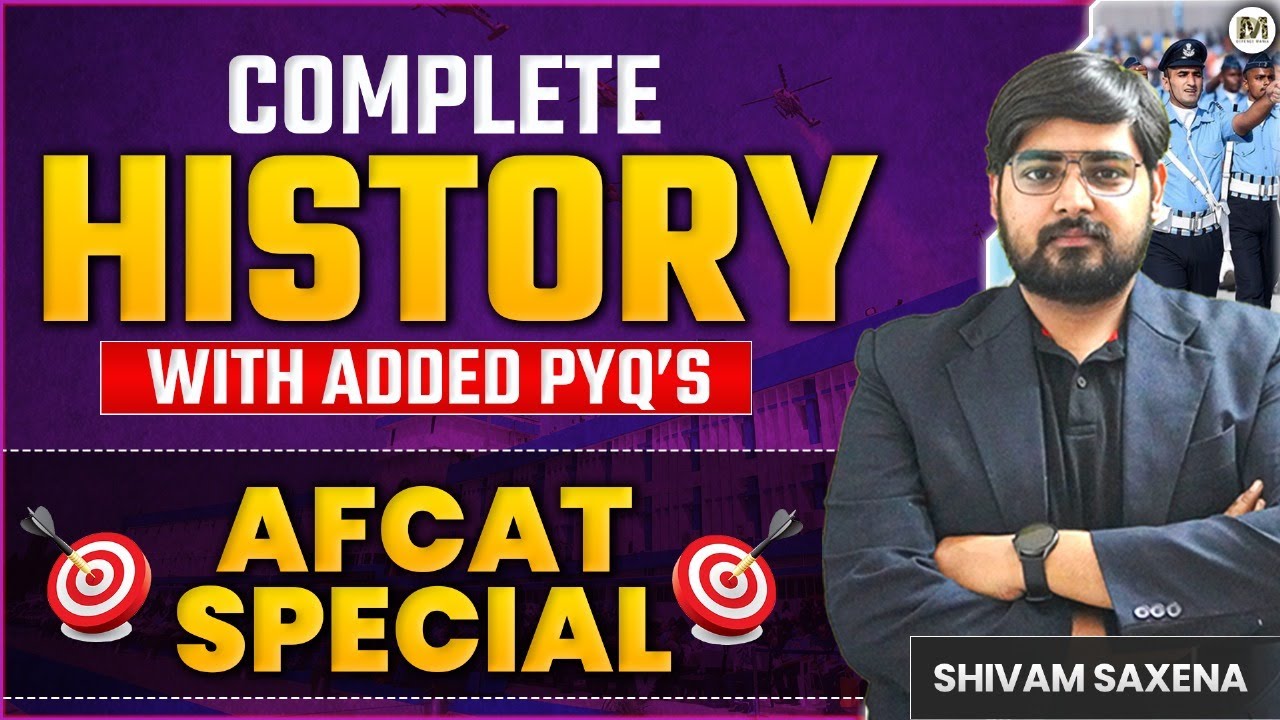 Complete History for AFCAT | Sahil Bhaiya