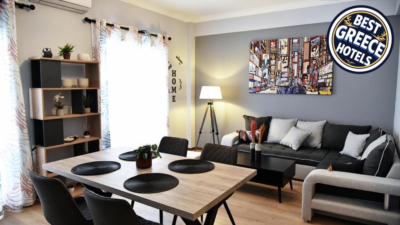 Kipseli NEW MoDeRN & CoZy 65TV Netflix | Athens, Greece | Hotel Review 🏨