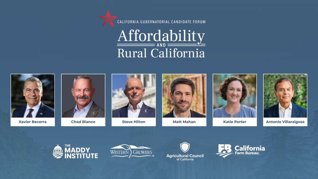 California Gubernatorial Candidate Forum: Affordability and Rural California
