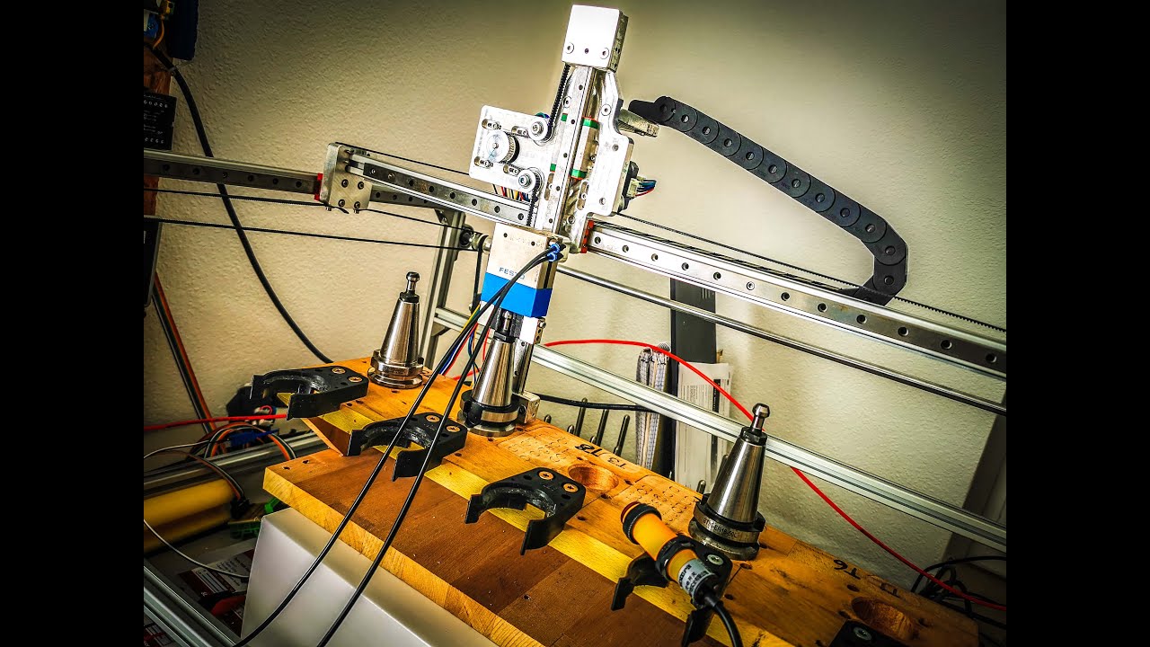 Pick and Place PnP - DIY automatic Toolrack in Action - 4K UHD