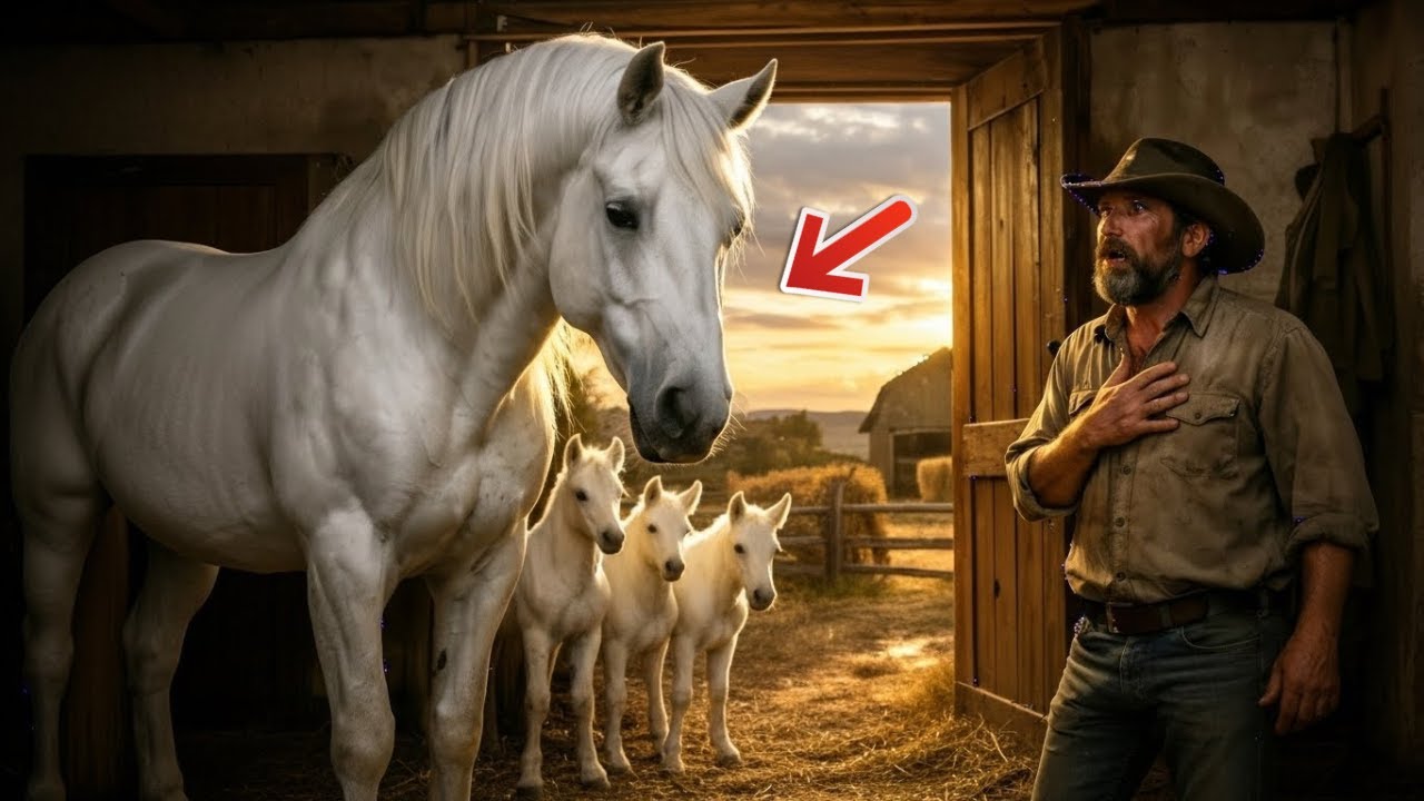 Poor Farmer Let a Giant Horse and Its Foals Enter His House — And Then Something Incredible Happened