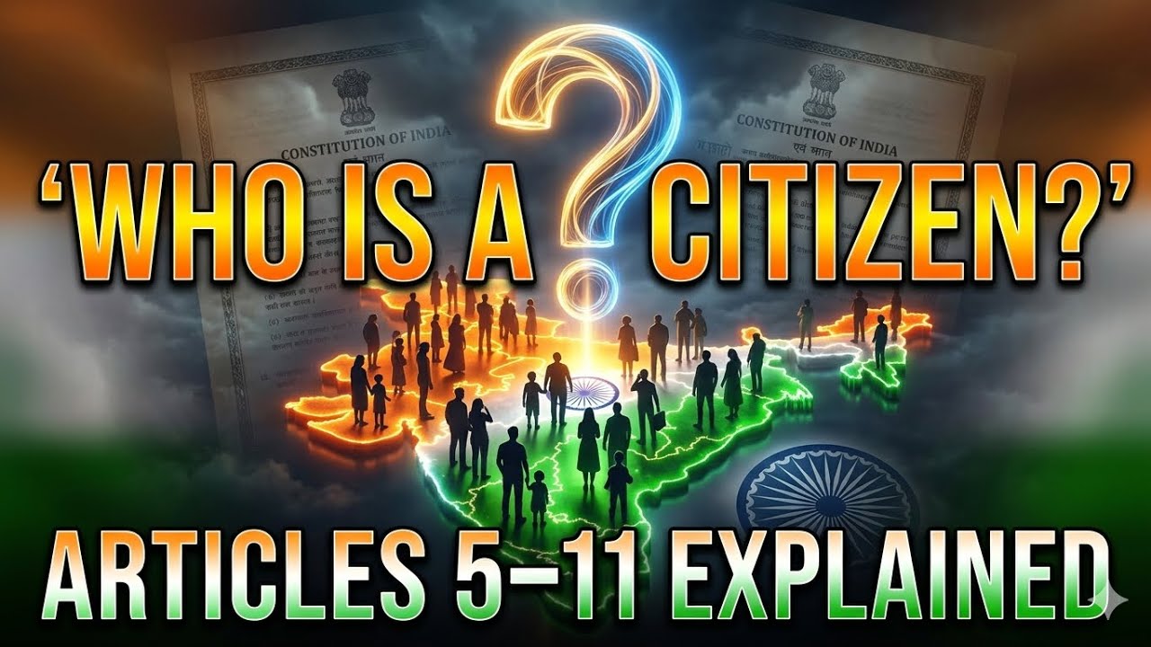 Indian Polity:Citizenship Articles 5-11 Explained For beginners#upsc #ukpsc #uksssc 