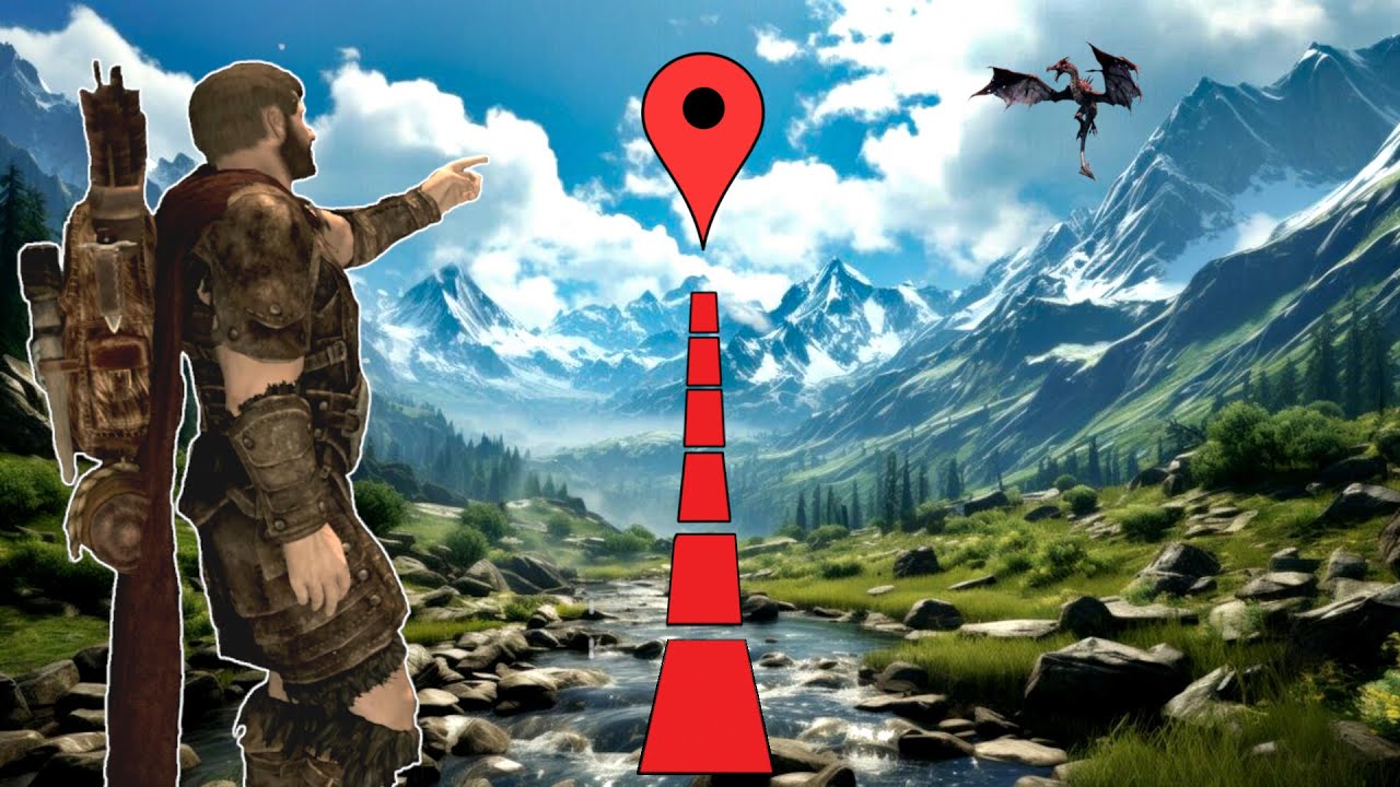 Can you Cross the Entire Skyrim Map in a Perfectly Straight Line?