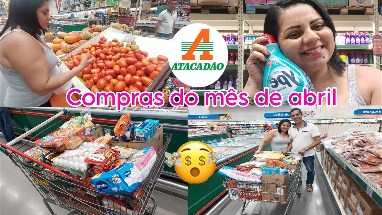 COMPRAS DO MÊS DE ABRIL NO ATACADÃO EM JUNDIAÍ SP/ MOSTREI VALORES #atacadãosupermercado #jundiaí