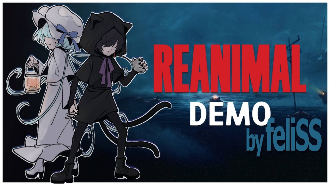 【#reanimal demo /コラボ配信】クラゲとクロネコの挑戦【#vtuber 】