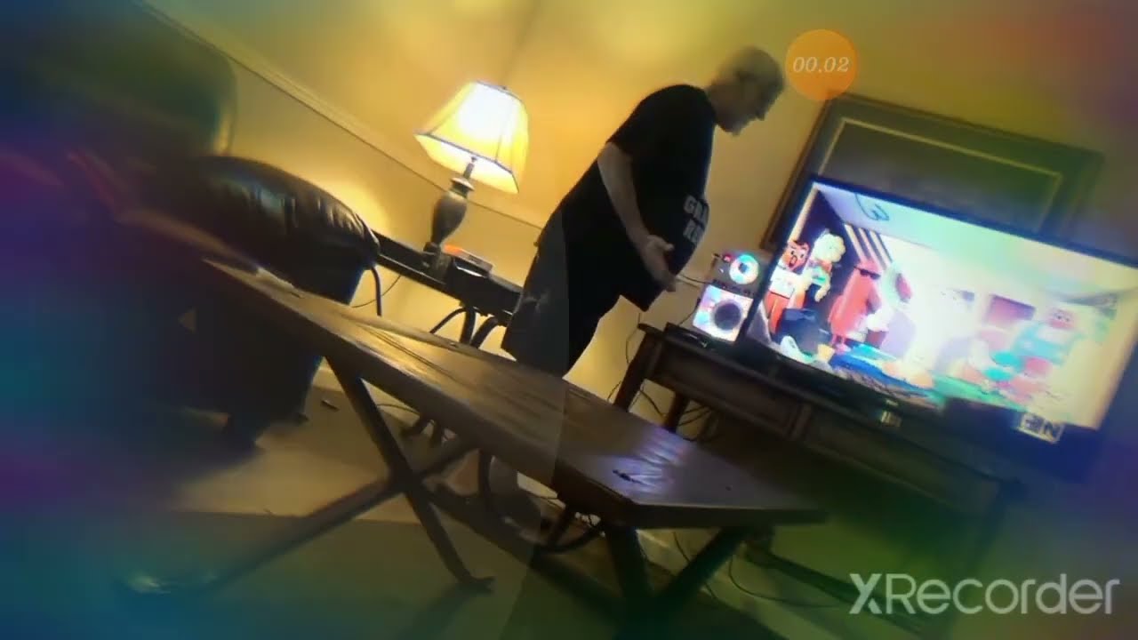 ANGRY GRANDPA SMASHES HDTV REVERSED!