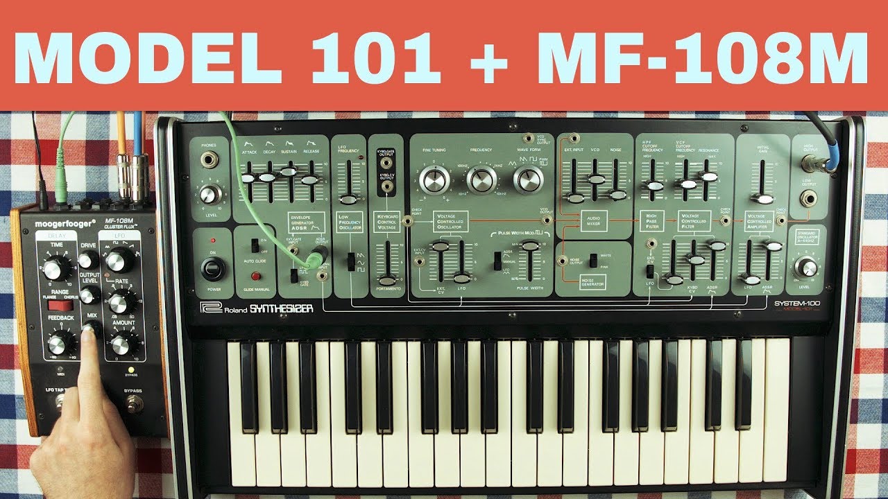 ROLAND SYSTEM 100 MODEL 101 + MOOG MF-108M CLUSTERFLUX ~ Will They Pair? Ep.32