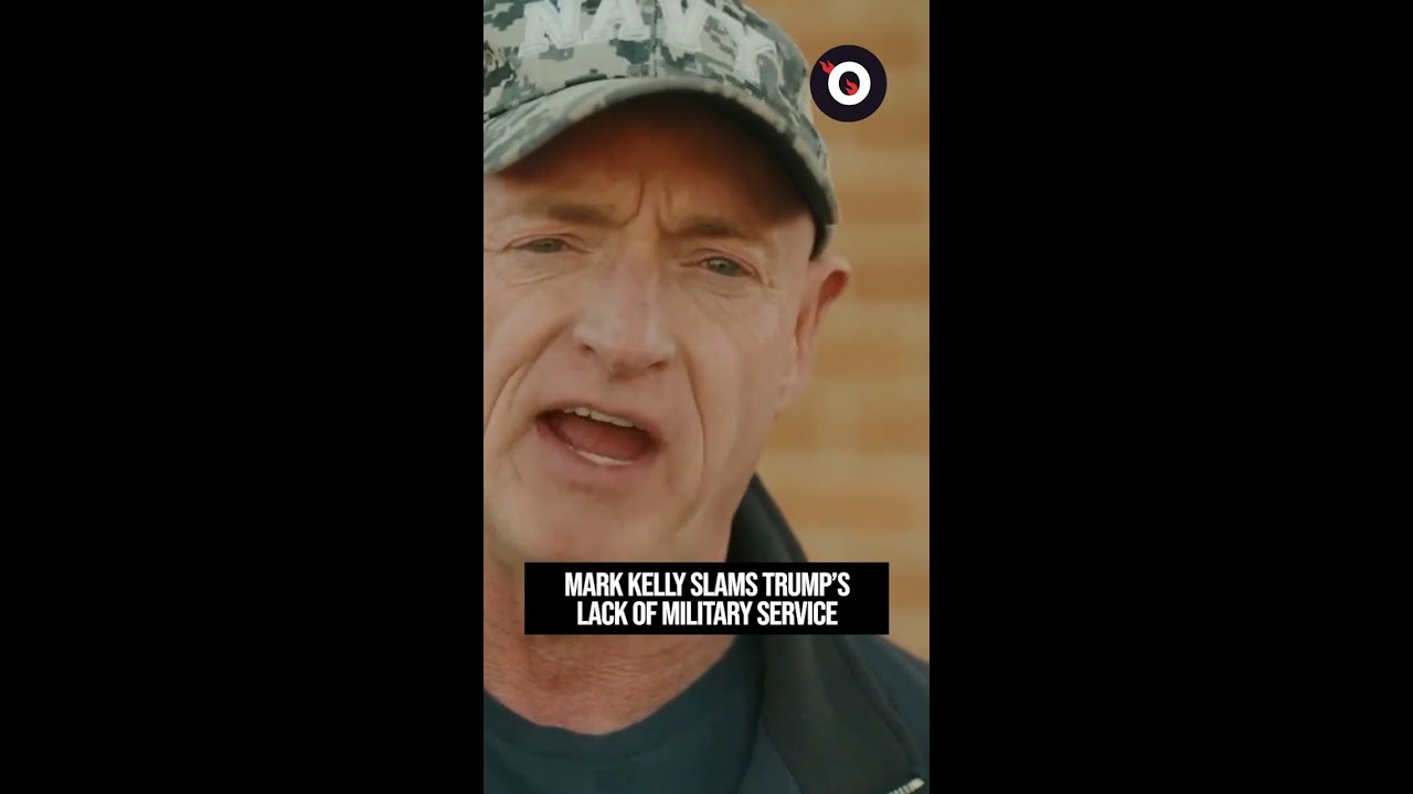 Mark Kelly slams Trump's lack of military service