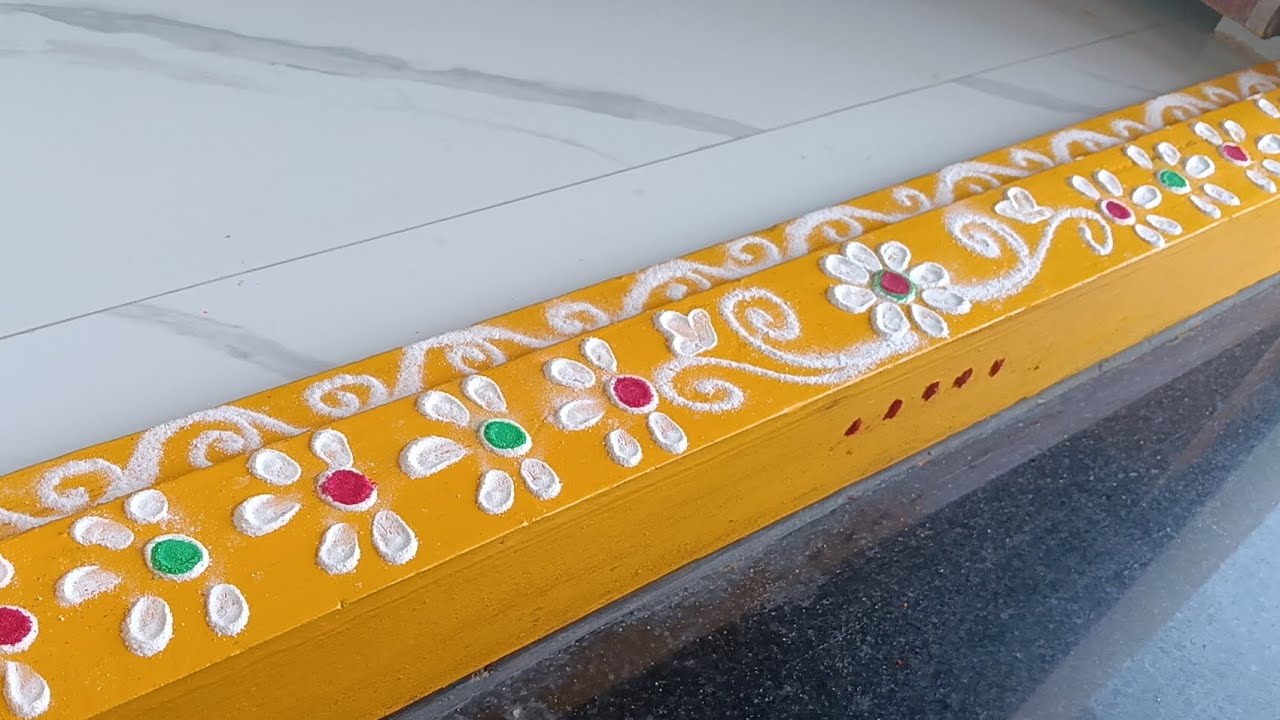 Traditional gadapa muggulu||beginners easy draw gadapa designs|#rangoli#rangolidesigns#painting#