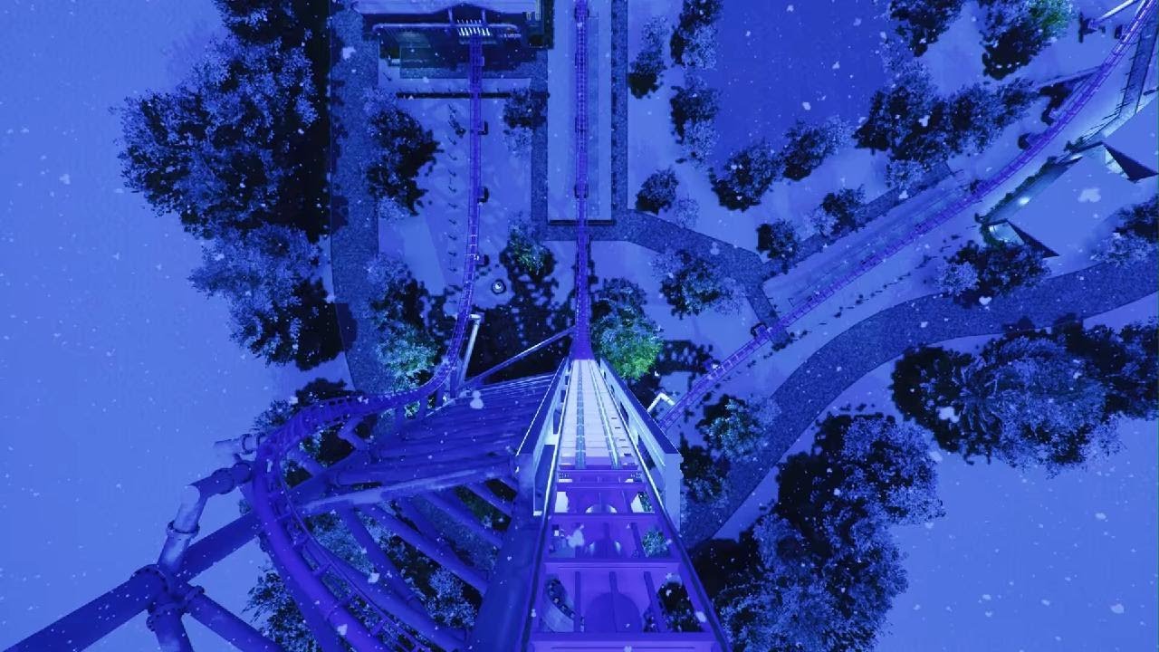 Mr. Freeze: New Blast by CoasterLoopings360 Night