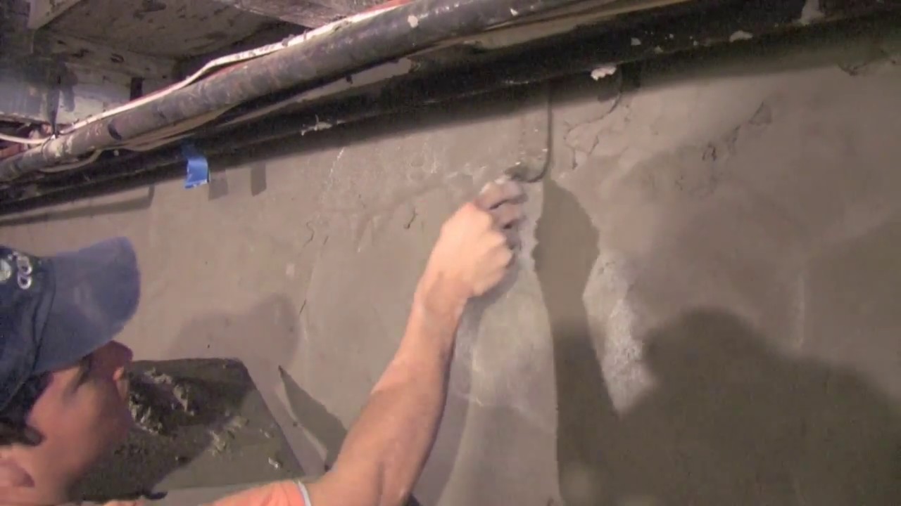 How to cement ugly Basement Walls | Concrete and Cement work Contractor