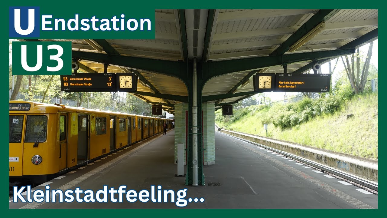 ...wo sich die U-Bahn nach Kleinstadt anfühlt - Endstation Krumme Lanke