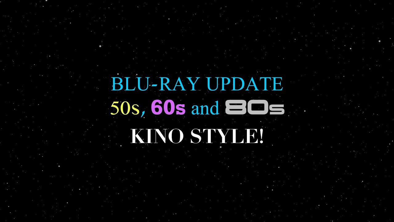 Blu-Ray Update - 50s 60s and 80s Kino