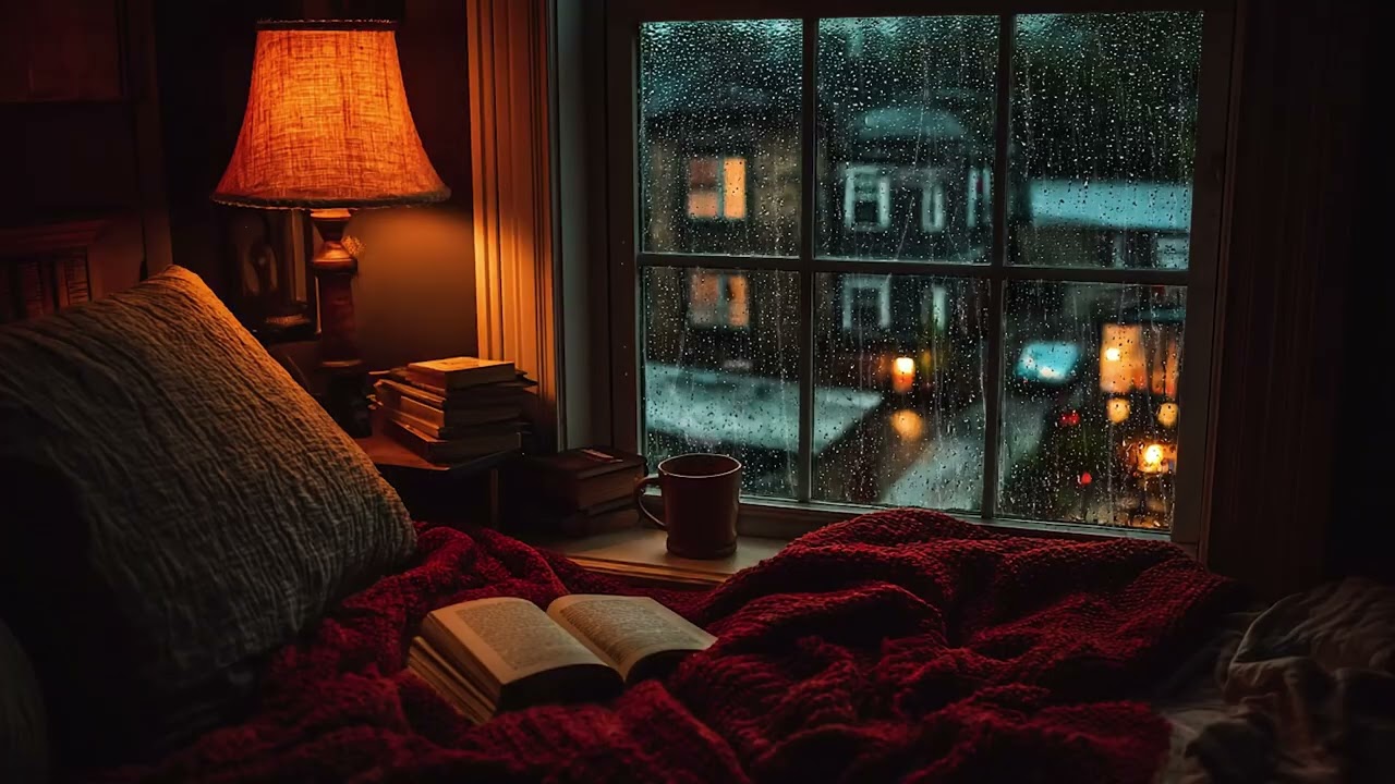 Rain on the Bedroom Window 🌧️ Cozy Night Sounds for Deep Sleep & Insomnia Relief