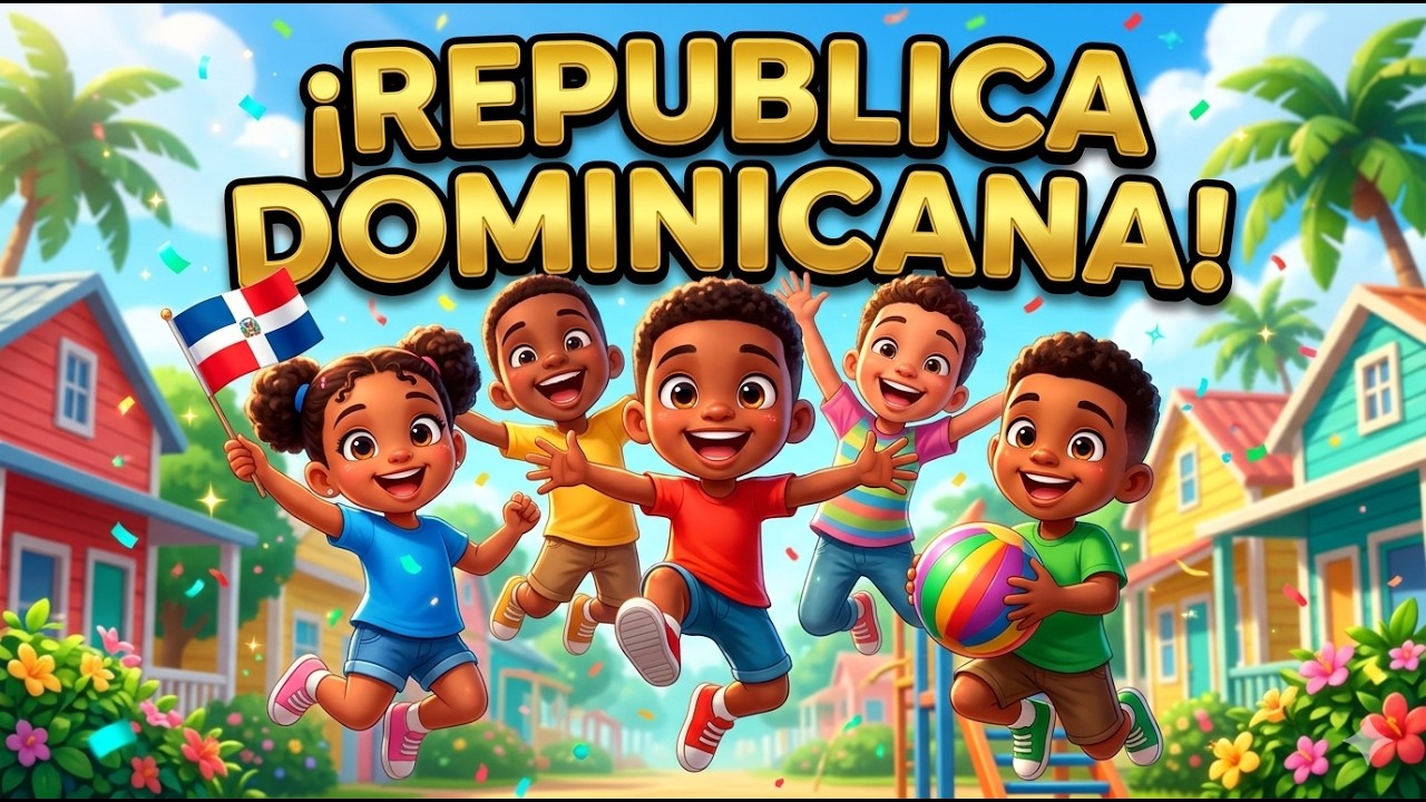 Jueguitos en Dominicana 🇩🇴 | Canción Infantil para Bailar y Jugar | Mundo Bebé