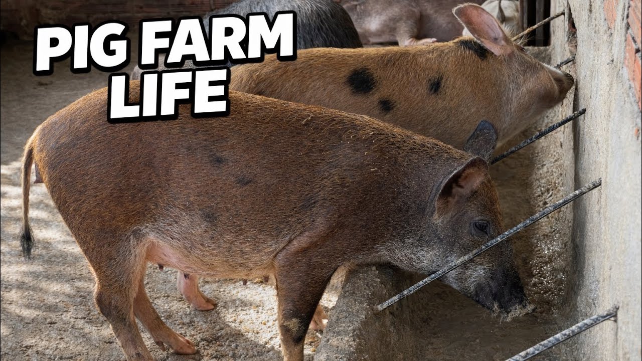 Daily Life on a Small Farm 🐷🐔 | Feeding Pigs & Chickens | Peaceful Rural Living