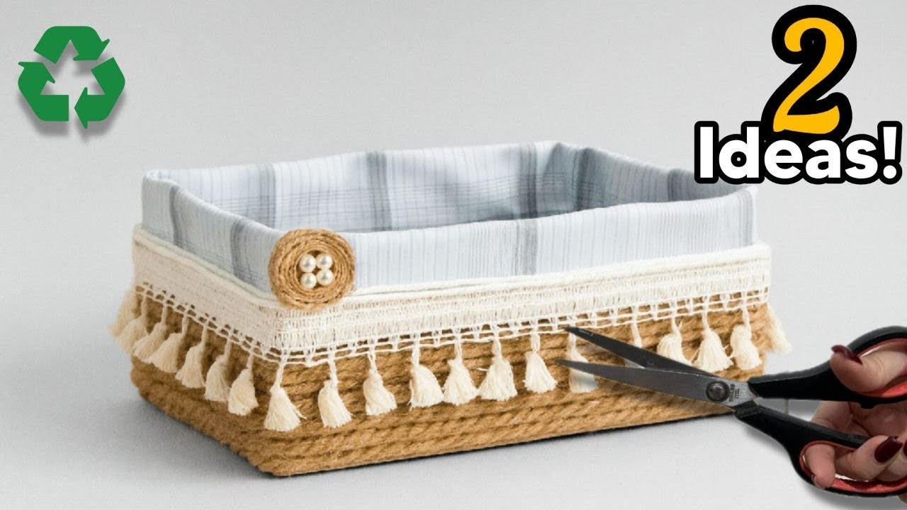 Transforming cardboard &jute Rope😍♻️ 2 GENIUS Recycling ideas that amaz you!