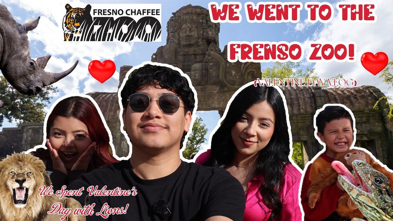FRESNO ZOO VLOG! Fresno Chaffee Zoo Valentine's Day FULL VLOG
