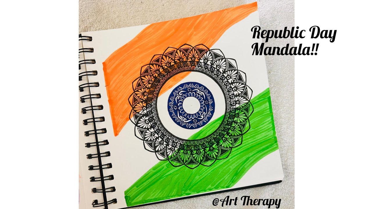 Jai Hind 🇮🇳 Easy Republic Day Mandala Art Therapy! 