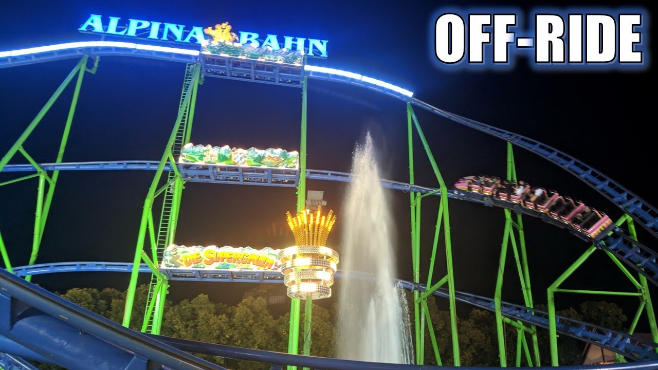 Alpina Bahn Off-Ride Footage, Rheinkirmes 2022 Schwarzkopf Coaster | Non-Copyright