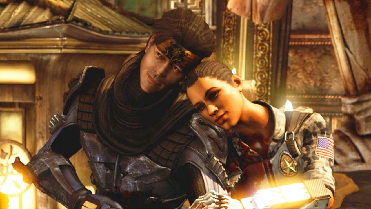 Романтическая сцена Джеки Бриггс и Такэды Такахаши - MK10