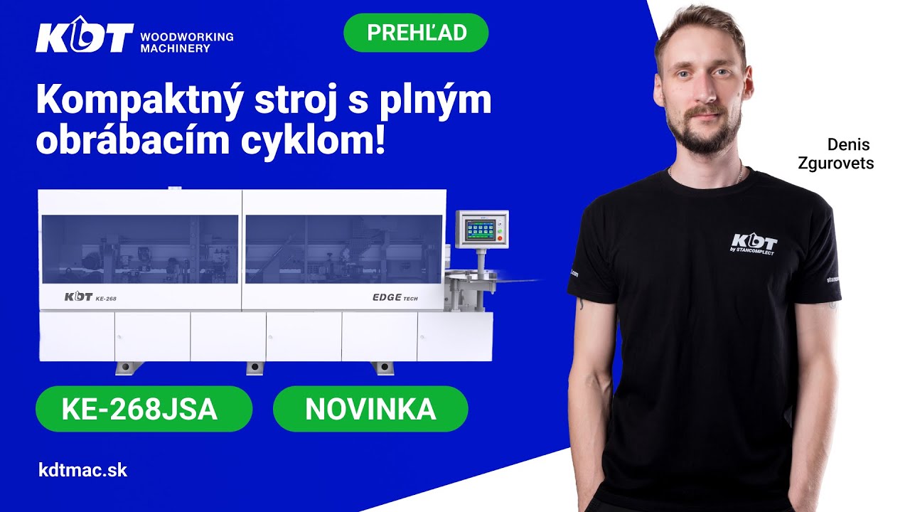 Prehľad olepovačky hr&aacute;n KE-268JSA! Kompaktn&yacute; stroj od KDT na kompletn&eacute; spracovanie
