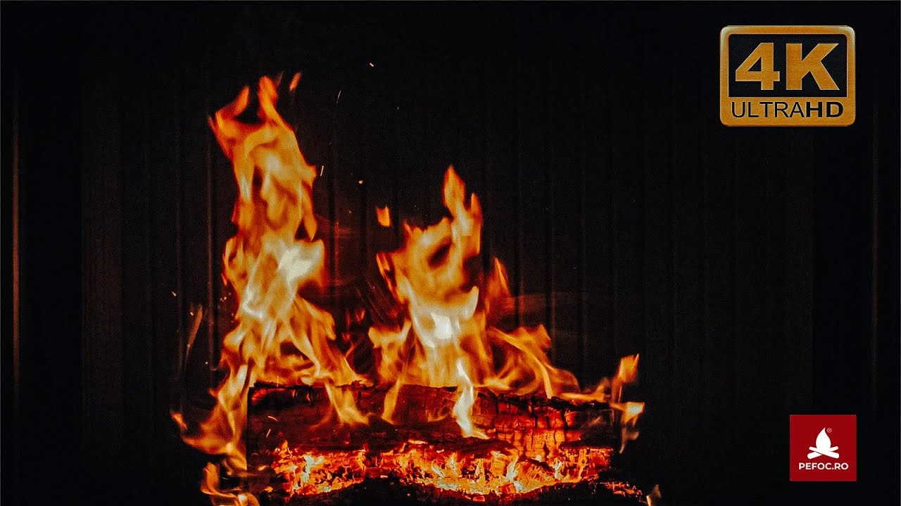 8 ore foc in semineu 🔥 sunet lemn troznind romantic pentru TV 4K (fara reclame)