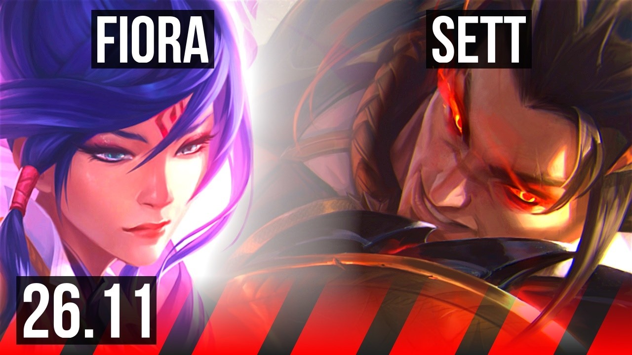 FIORA vs SETT (TOP) | Good KDA: 15/1/2 | KR Master | 26.11