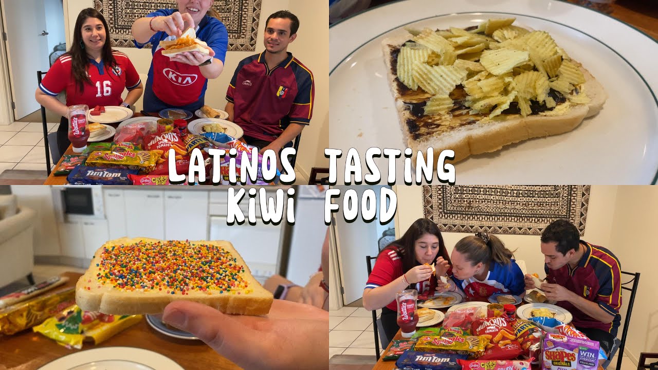 🍔Snacks y comidas raras de Nueva Zelanda ¡Latinos lo prueban todo!😱¿Muy diferentes a Latinoamérica?🤔