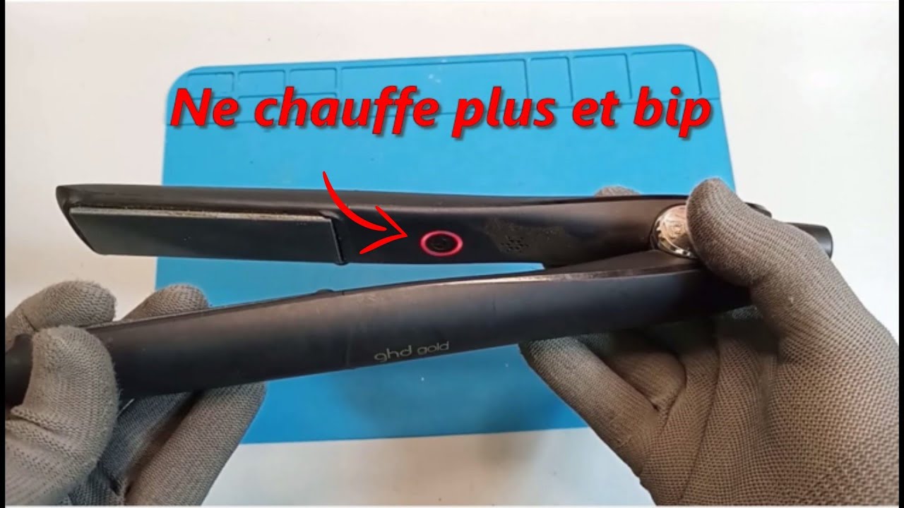 Lisseur ghd gold,platinum, voyant clignote rouge, Comment le réparer en quelques minutes