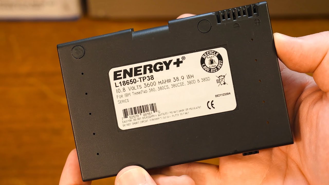 Testing a New Battery for the ThinkPad 380XD from 1997